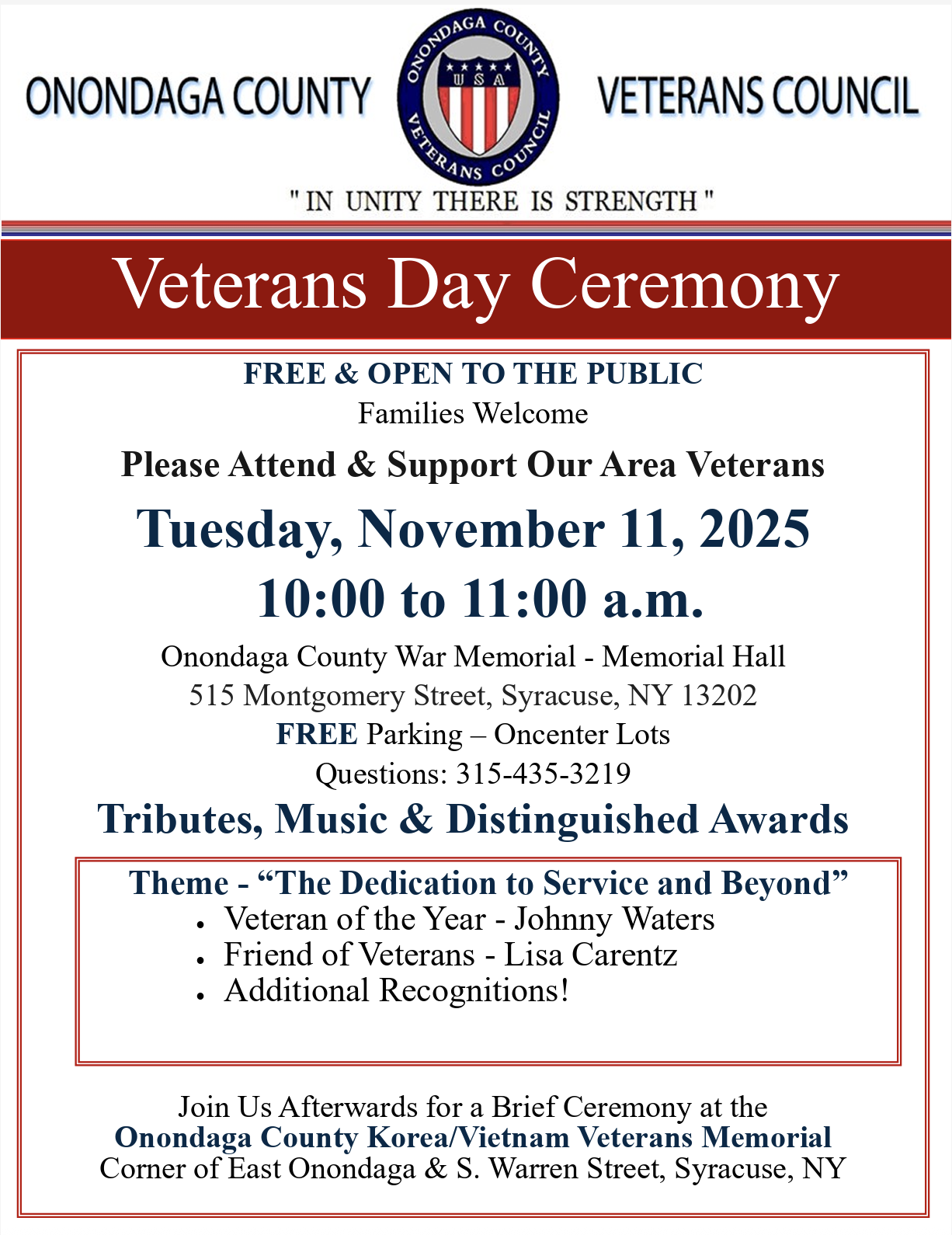 Veterans Day Ceremony
